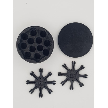 12 x Calibre 36 + 2 x étoile porte-amorces