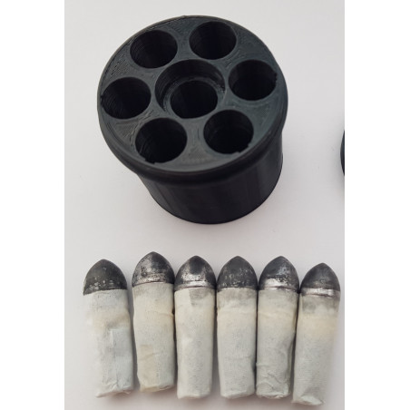 Boite pour 6 cartouches Calibre 44 Poudre Noire