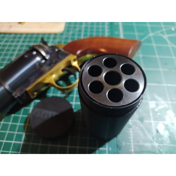 Pepperbox Navy Yank 1851 Boite Barillet