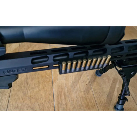 22LR - 17HMR Cartouchières 10 places sur rail picatinny - weaver 20mm