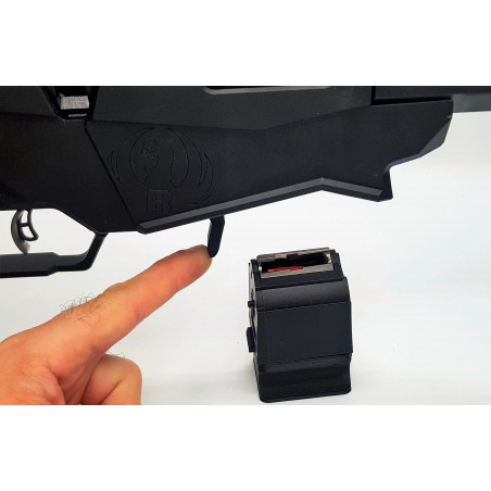 Extension retrait de chargeur Ruger Rimfire Precision 17HMR, 22LR et 22MAG, BX-1
