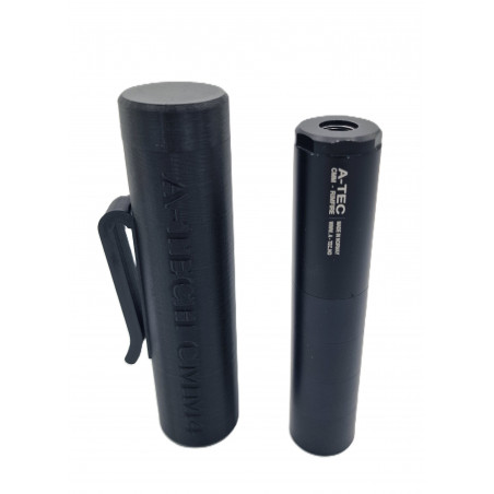 A-Tec CMM4 - Boite de rangement magnétique avec clip ceinture - 22 LR - 22 Mag - 17 HMR