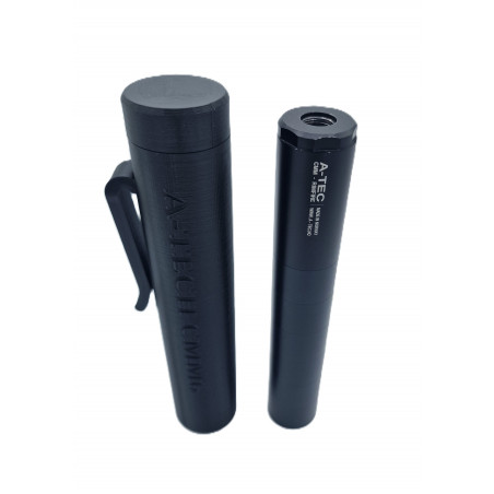 A-Tec CMM6 - Boite de rangement magnétique avec clip ceinture - 22 LR - 22 Mag - 17 HMR