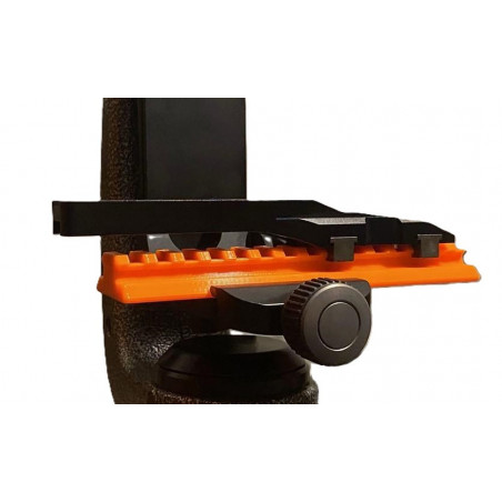 Adaptateur Arca Zwiss vers picatinny avec 9 emplacements